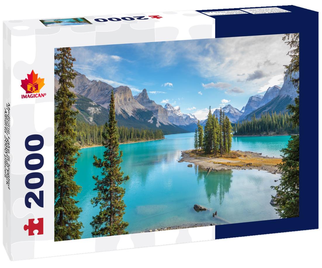 Medicine Lake is located in Jasper National Park, Alberta 2000pc Puzzle
