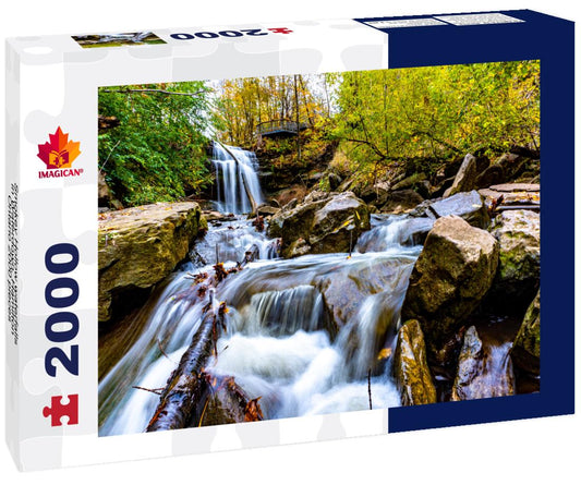 ImagiCan Jigsaw Puzzle Smokey Hollow waterfalls in Waterdown, Hamilton - Ontario 2000 pieces