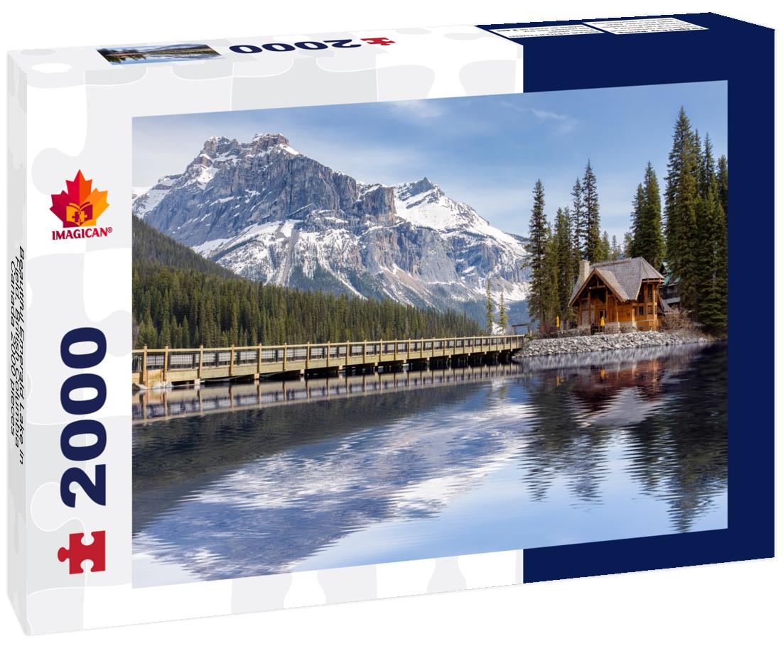 ImagiCan Jigsaw Puzzle Beautiful Emerald Lake in Field, British Columbia, Canada 2000 pieces