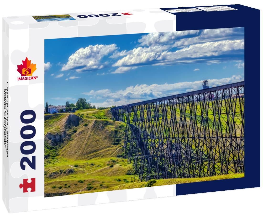 Close-up of the Lethbridge Viaduct in Lethbridge, Alberta 2000pc Puzzle
