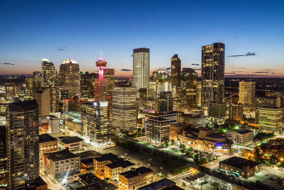 Downtown Calgary skyline at summer sunset, Alberta, Canada 2000pc Puzzle