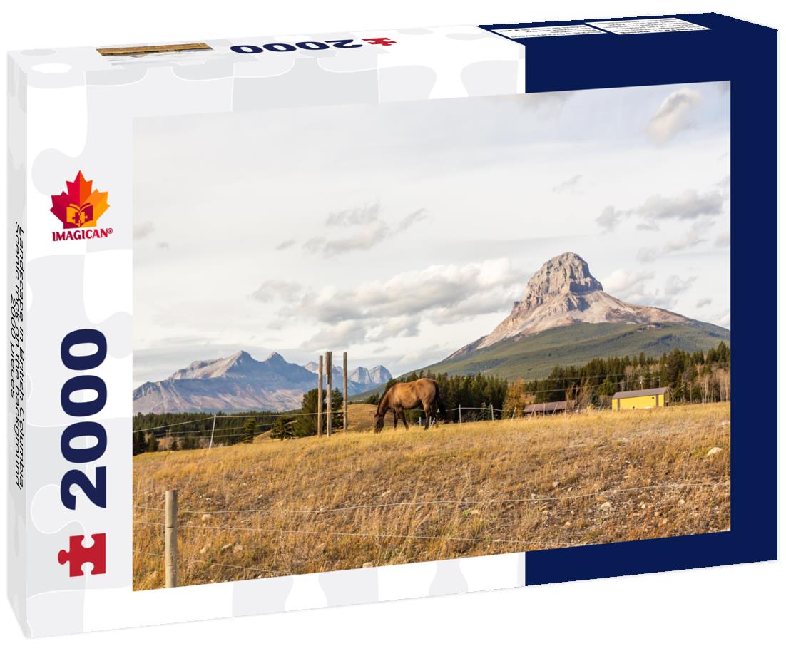 Landscape in British Columbia. Scenic rock on the background 2000pc Puzzle