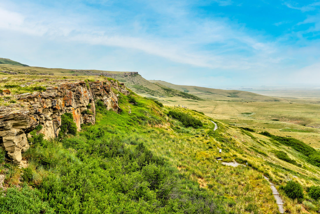 Landscapes of the Head Smashed in Buffalo Jump in rural Alberta 2000pc Puzzle