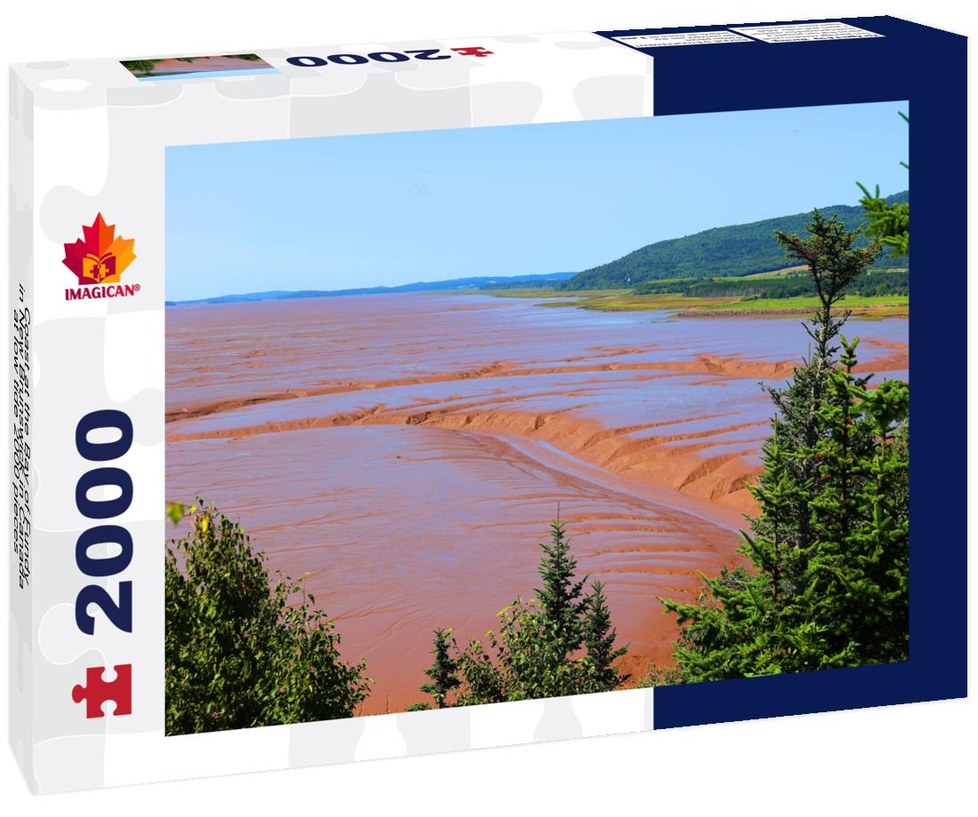 Coast at the Bay of Fundy in New Brunswick in Canada at low tide 2000pc Puzzle