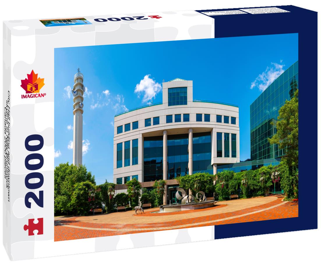 City Hall building and downtown skyline in New Brunswick, Canada 2000pc Puzzle
