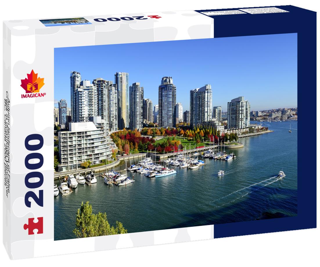 Autumn landscape of False Creek in downtown Vancouver, BC, Canada 2000pc Puzzle