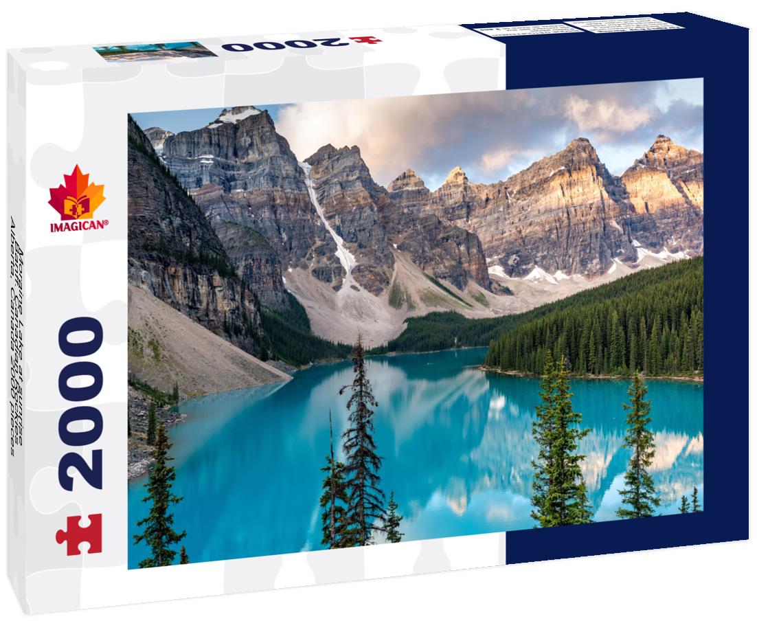 Moraine Lake at sunrise, Banff. Canadian Rockies, Alberta, Canada 2000pc Puzzle