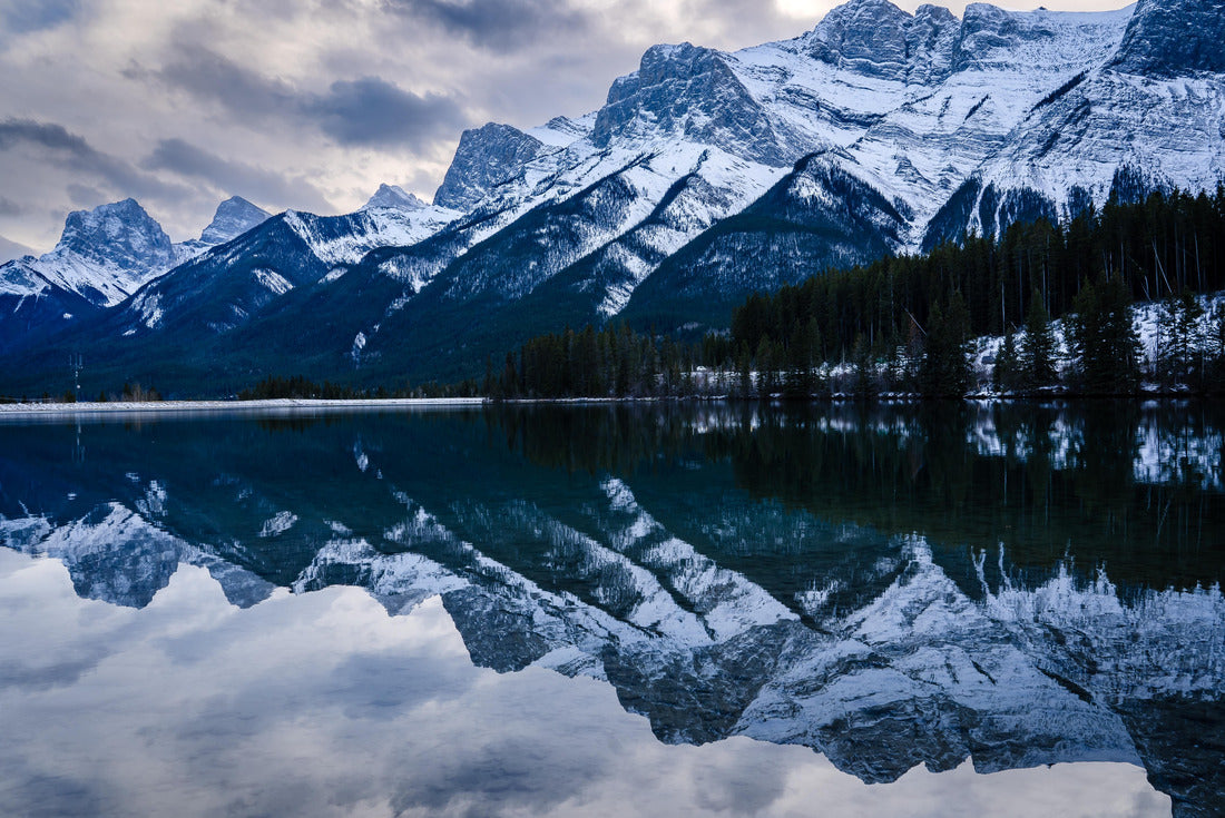 Canadian Rocky Mountains Reflection on Grassy Lakes Canmore Alberta 2000pc Puzzle