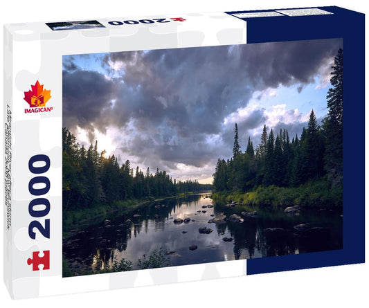 ImagiCan Jigsaw Puzzle Miramichi River after a storm. Late afternoon, New Brunswick, Canada 2000 pieces