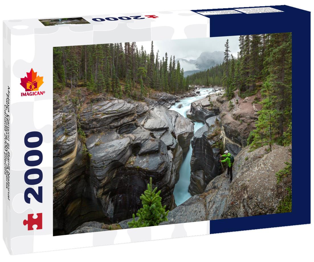 Mistaya Canyon in Banff National Park, Mistaya River, Alberta, Canada 2000pc Puzzle