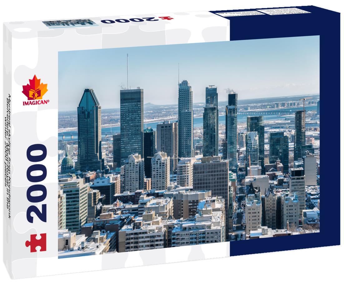 Montreal skyline from Kondiaronk Belvedere / Mont-Royal in the winter 2000pc Puzzle