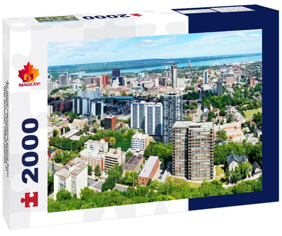 An Aerial scene from Hamilton, Ontario, Canada in late summer 2000pc Puzzle