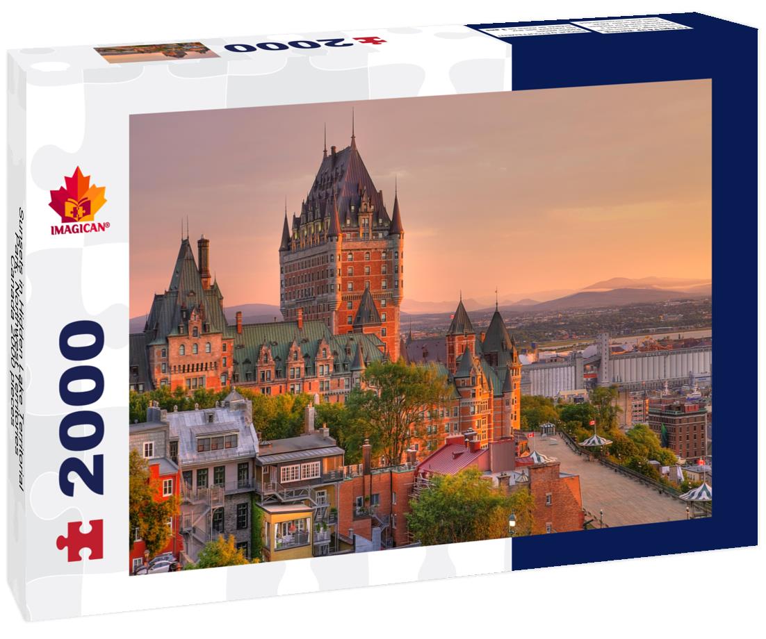 Sunsets in Hidden Lake Territorial Park, Northwest Territories, Canada 2000pc Puzzle
