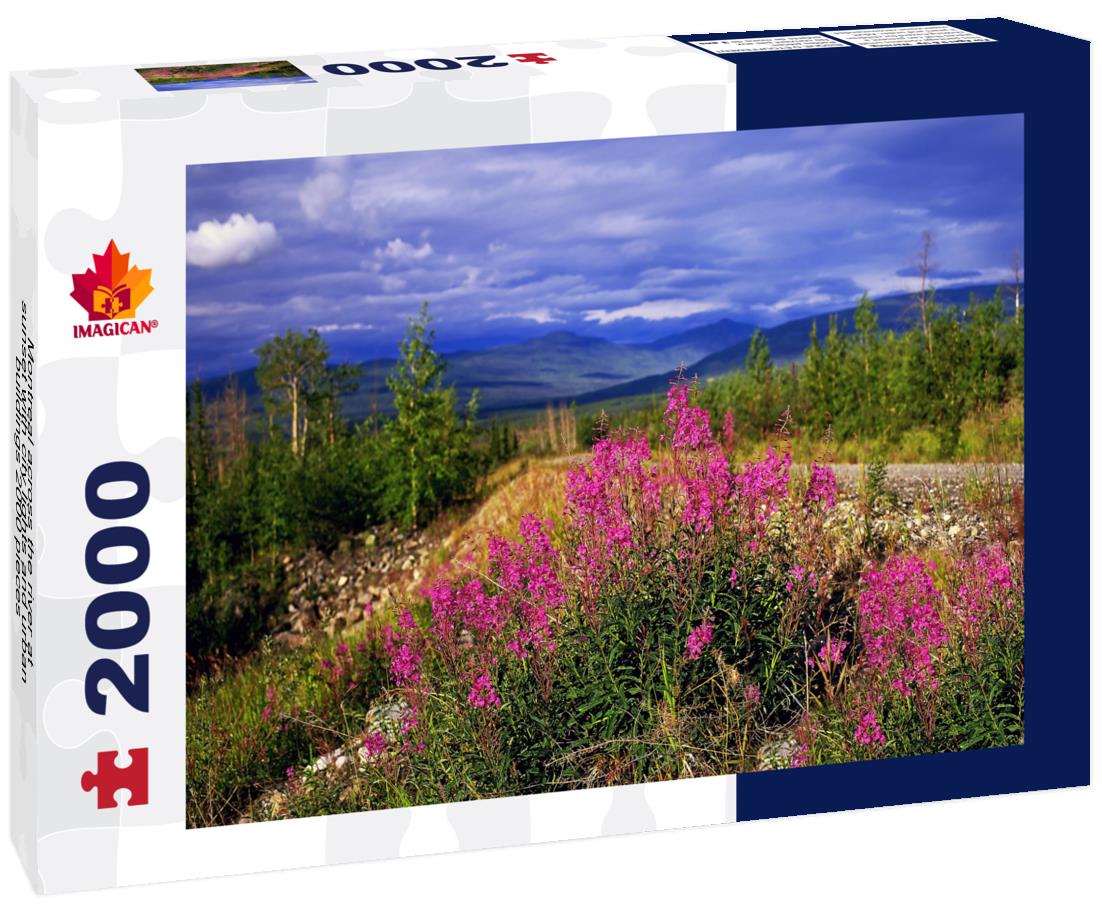 ImagiCan Jigsaw Puzzle Montreal across the river at sunset with city lights and urban buildings 2000 pieces