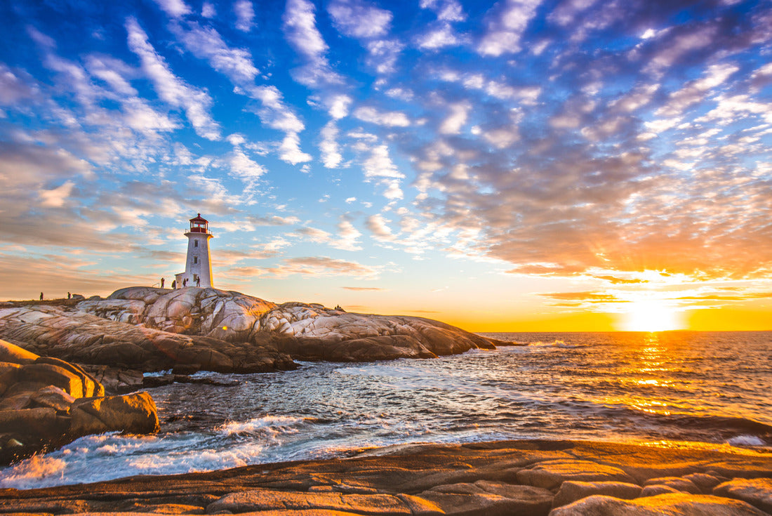 ImagiCan Jigsaw Puzzle Peggy's Cove Hellhouse Sunset Ocean view landscape in Halifax, Nova Scotia 2000 pieces