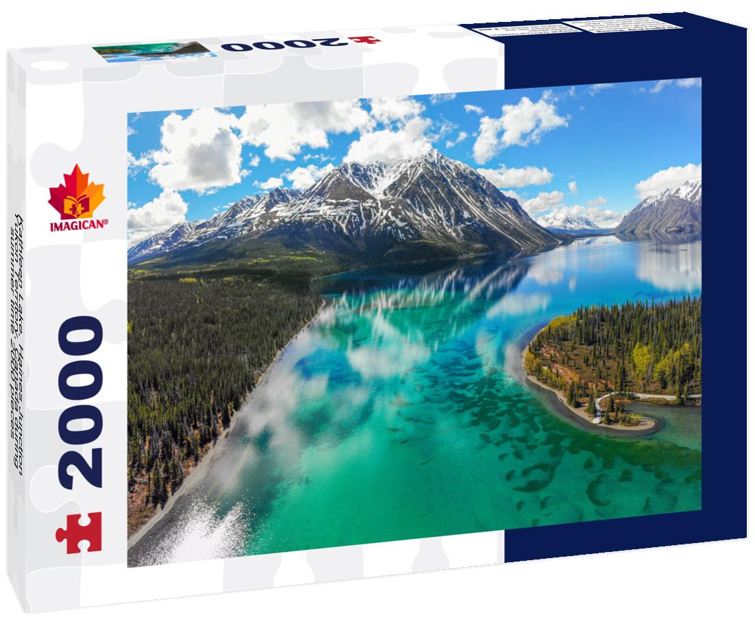 ImagiCan Jigsaw Puzzle Kathleen Lake, Haines Junction, Yukon Territory, Canada during summer time 2000 pieces