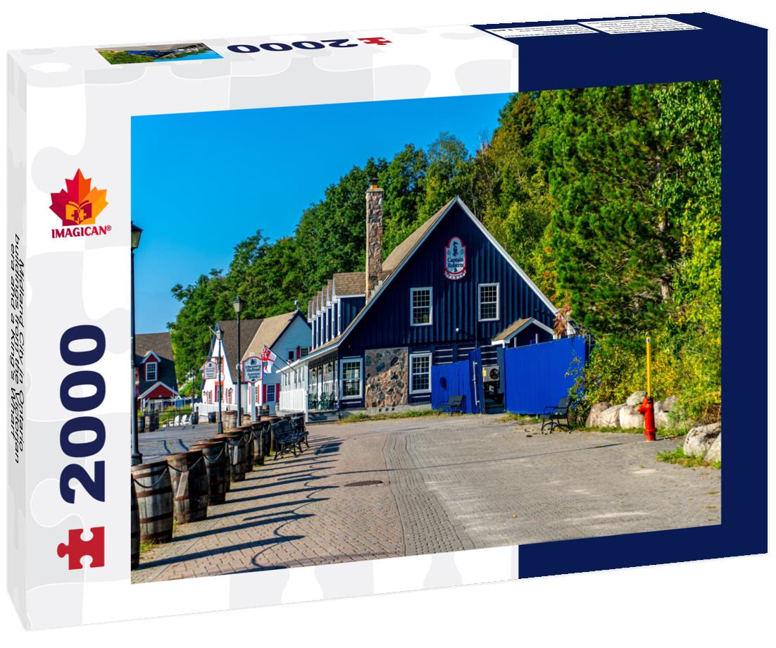 Midland City in Ontario, buildings from the Victorian era and a King's Wharf 2000pc Puzzle