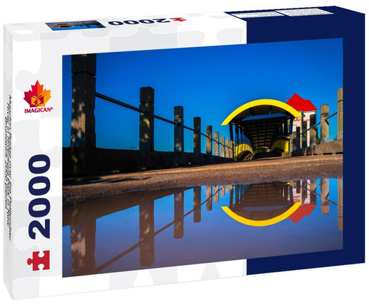 ImagiCan Jigsaw Puzzle Moncton Bridge over the Petitcodiac River in Riverfront Park in New Brunswick 2000 pieces