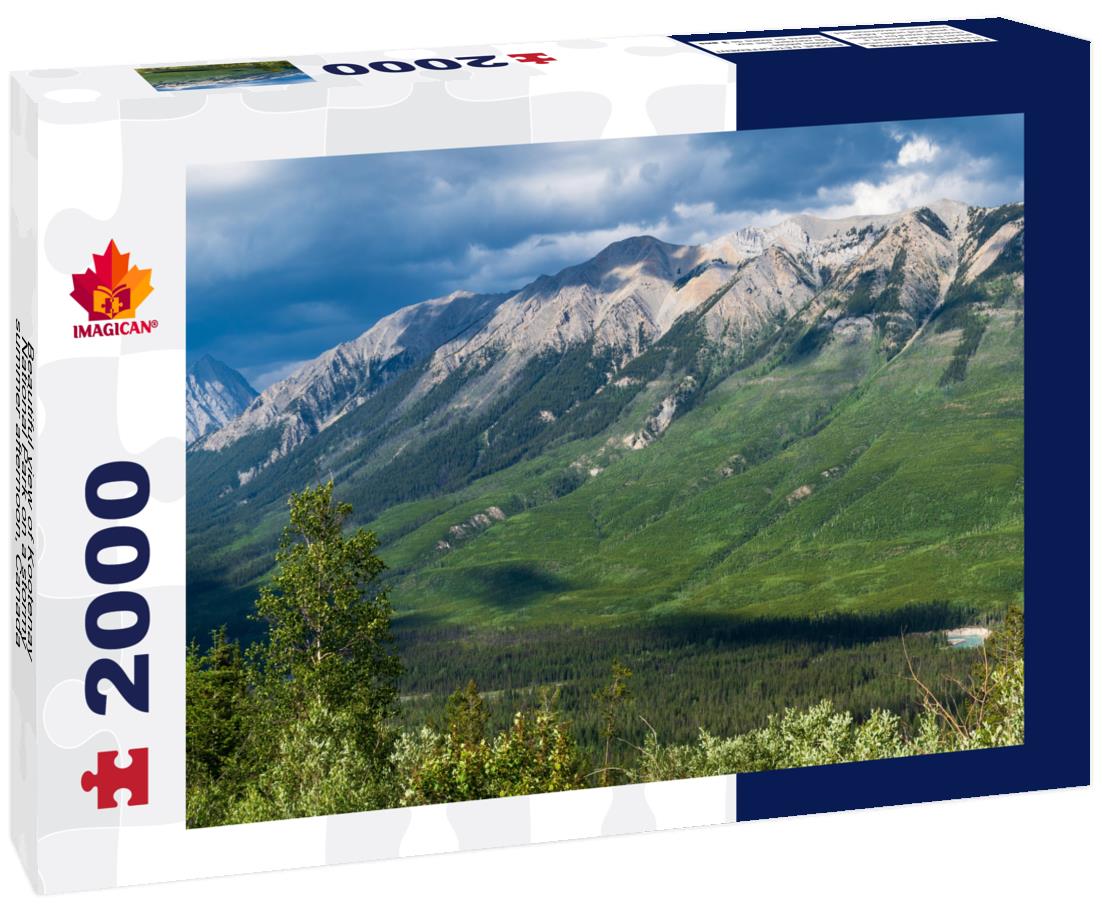 Beautiful view of Kootenay National Park on a stormy summer afternoon, Canada 2000pc Puzzle