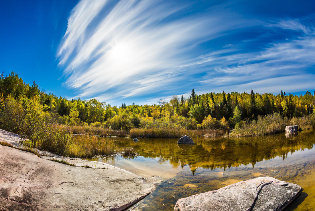 Manitoba, Canada. Incredible cirrus clouds over Winnipeg. Old Pinawa Dam Park 2000pc Puzzle