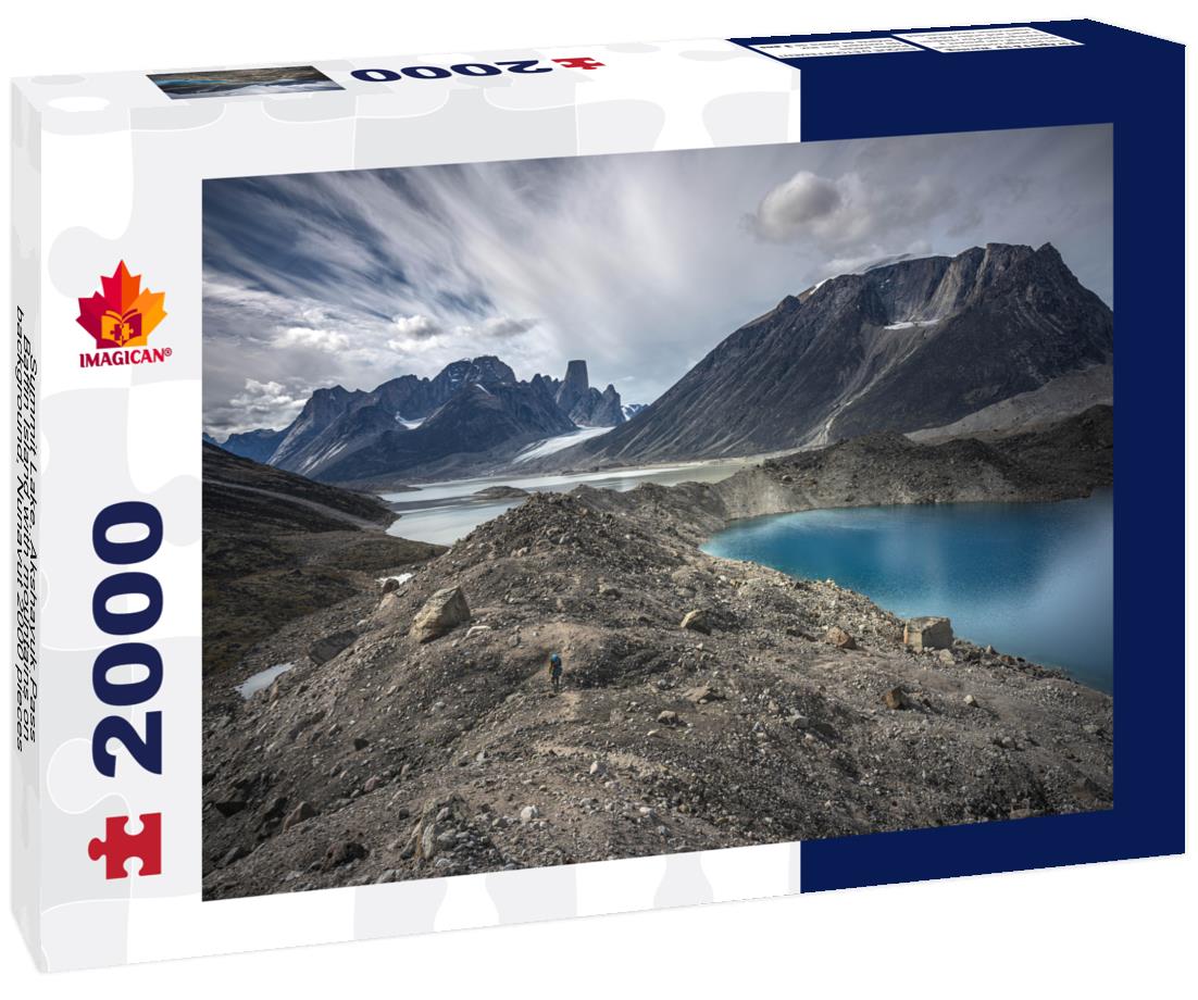 ImagiCan Jigsaw Puzzle Summit Lake, Akshayuk Pass, Baffin Island with mountains on background, Nunavut 2000 pieces