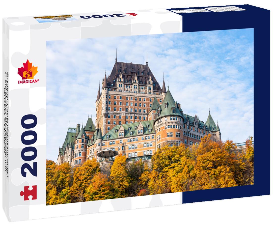 Frontenac Castle (Fairmount Hotel) in Old Quebec City (Canada) with fall colors 2000pc Puzzle
