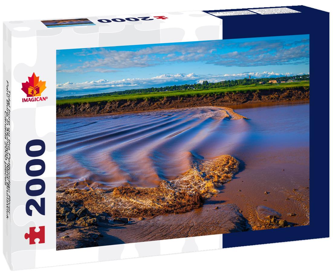 ImagiCan Jigsaw Puzzle Tidal bore on the Petitcodiac River Parc Bore in Moncton, New Brunswick, Canada 2000 pieces