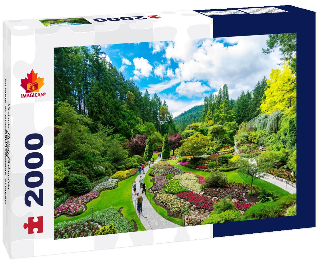 Victoria, British Columbia, Canada - tourists at Butchart Gardens Sunken Garden 2000pc Puzzle