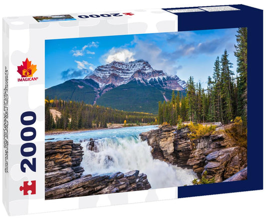 ImagiCan Jigsaw Puzzle Calgary City with Peace Bridge and skyscrapers in Alberta in the evening, Canada 2000 pieces