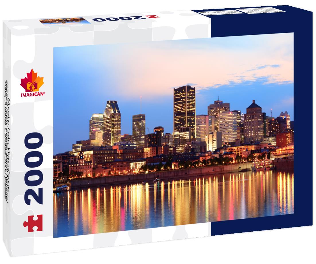 ImagiCan Jigsaw Puzzle Moraine Lake View of snow-capped rocky peaks, Banff National Park, Alberta Canada 2000 pieces