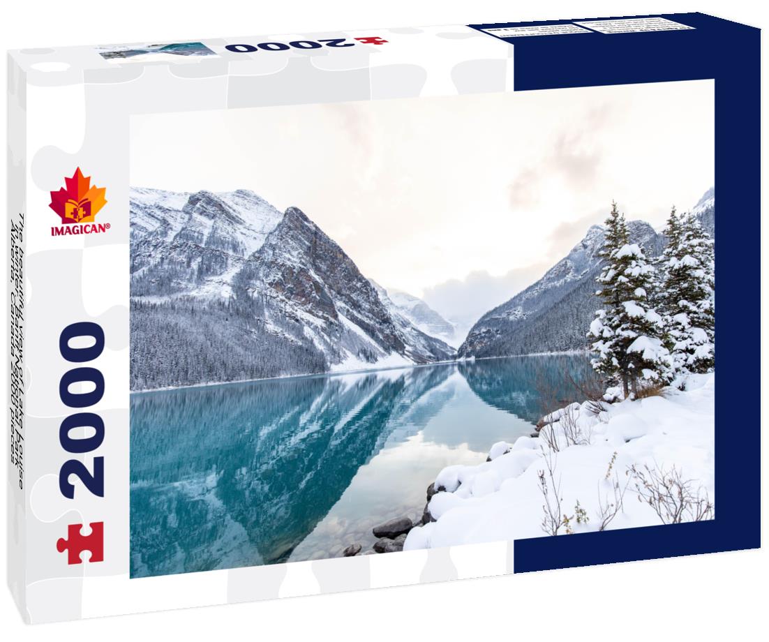 The beautiful view of Lake Louise in winter. Banff National Park, Alberta, Canada 2000pc Puzzle