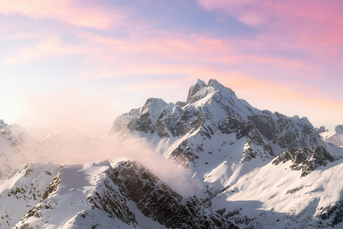 Colorful pink sky art render. Near Squamish, north of Vancouver, British Columbia 2000pc Puzzle