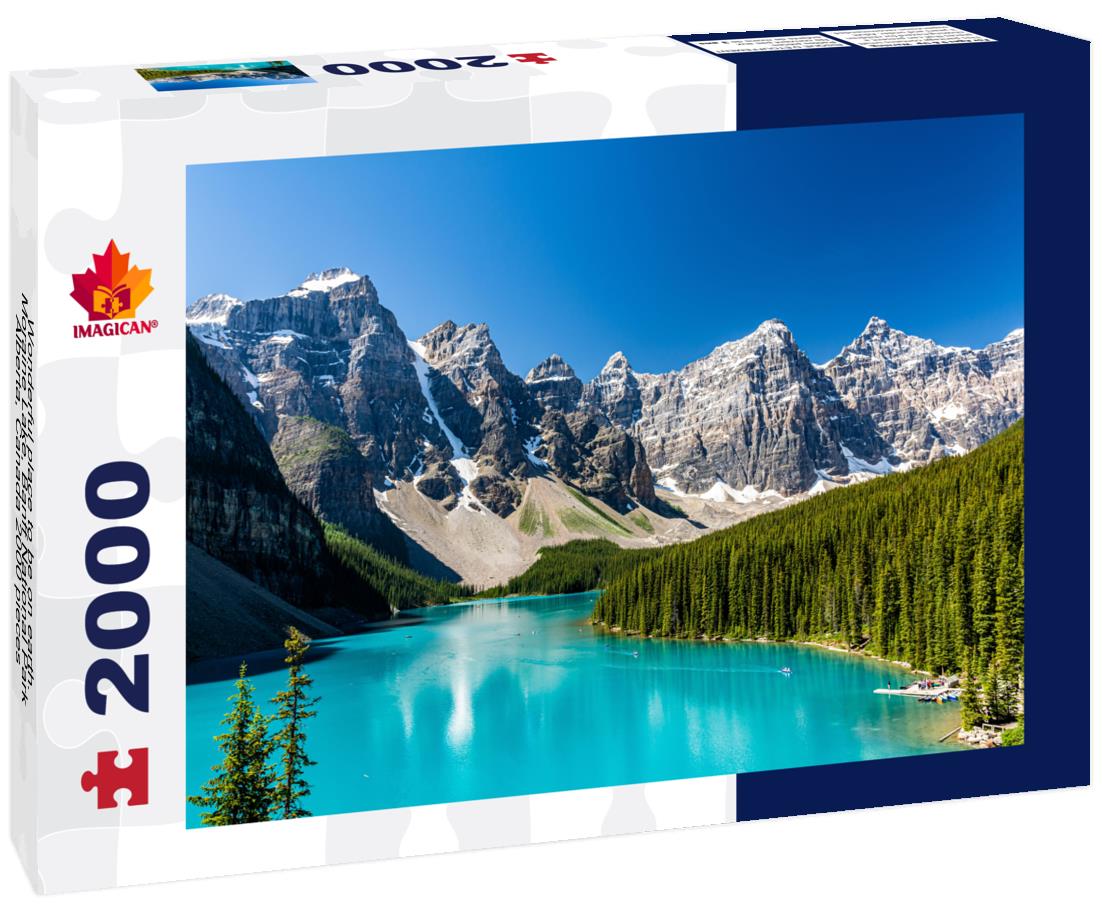 Wonderful place to be on earth. Moraine Lake, Banff National Park, Alberta, Canada 2000pc Puzzle