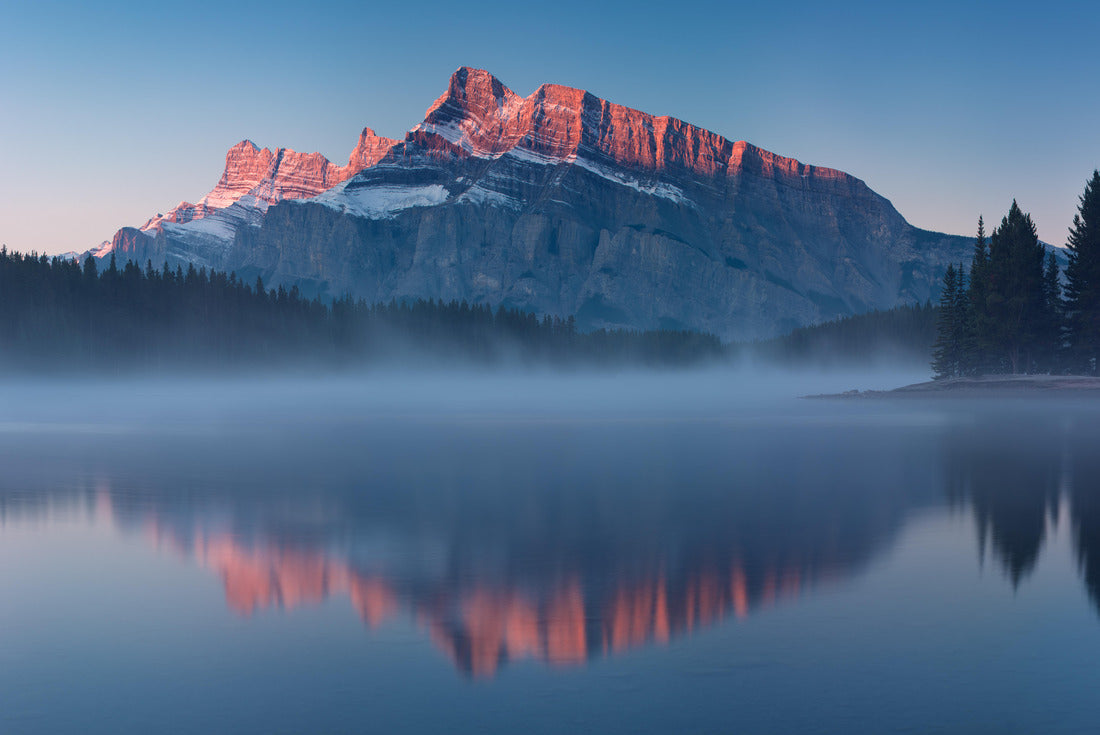 the mountains from Two Jack Lake in Banff National Park in Alberta, Canada 2000pc Puzzle