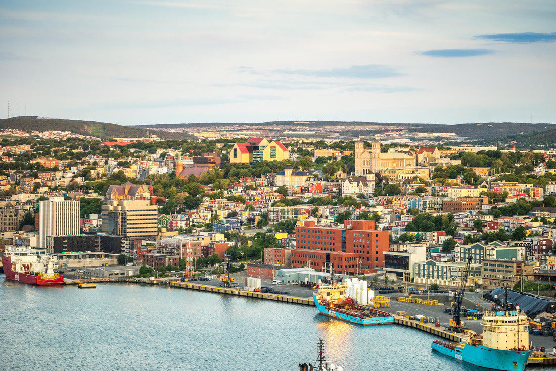 St. John's cityscape with a port, capital city of Newfoundland and Labrador, Canada 2000pc Puzzle