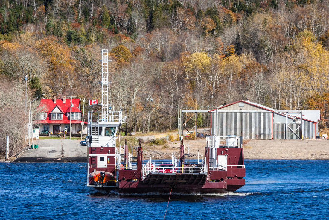 Canada, New Brunswick, Saint John River Valley. Evandale Ferry on the St. John River 2000pc Puzzle