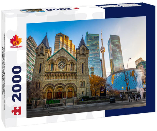 ImagiCan Jigsaw Puzzle Panoramic view of St. Andrew's Presbyterian Church and the CN Tower - Toronto, Ontario 2000 pieces