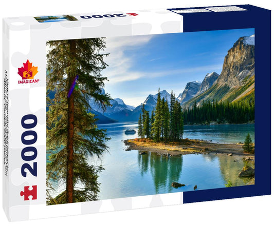 ImagiCan Jigsaw Puzzle View of beautiful Spirit Island in Maligne Lake, Jasper National Park, Alberta, Canada 2000 pieces