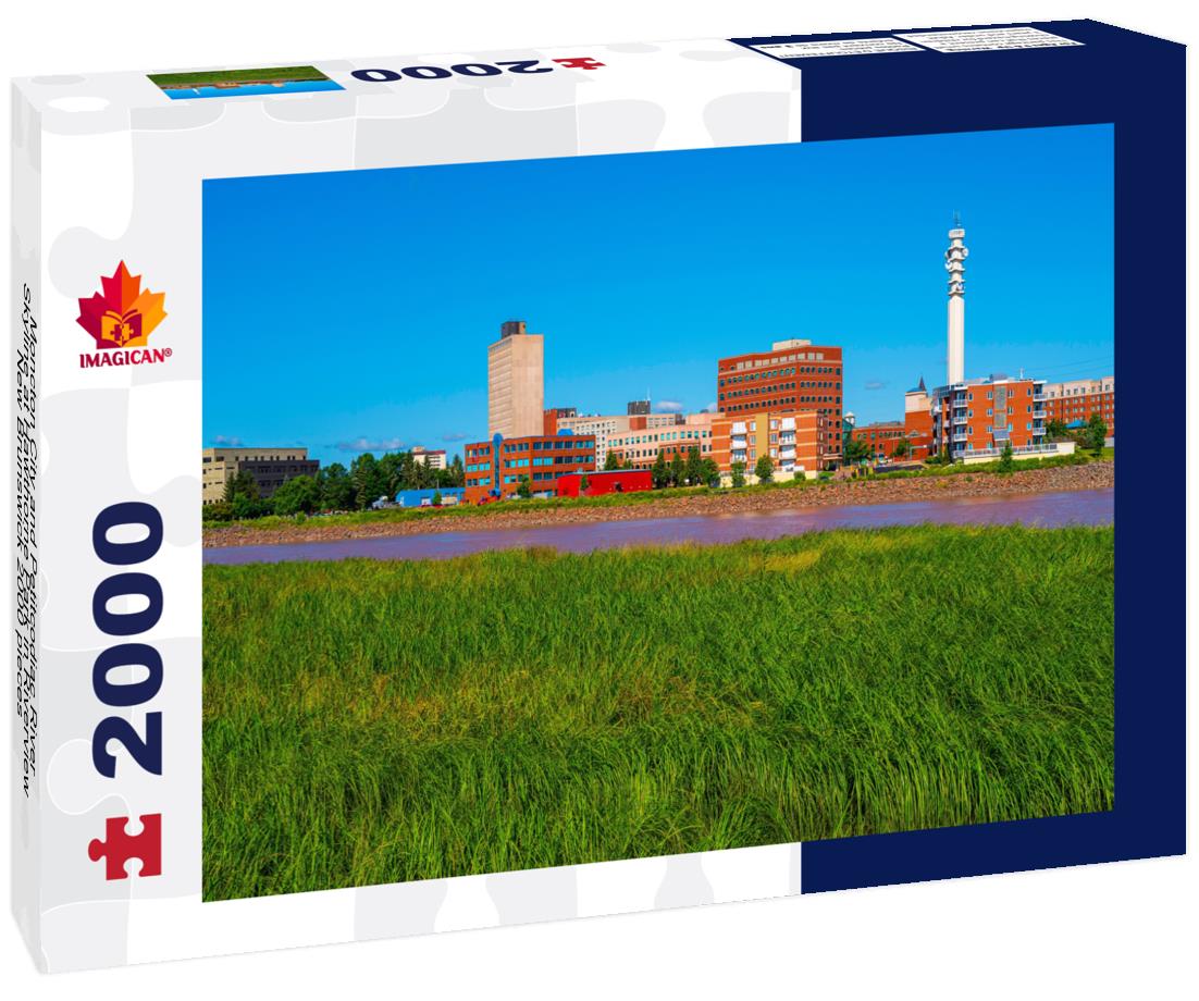 Moncton City and Petitcodiac River Skyline at Hawthorne Park in Riverview, New Brunswick 2000pc Puzzle