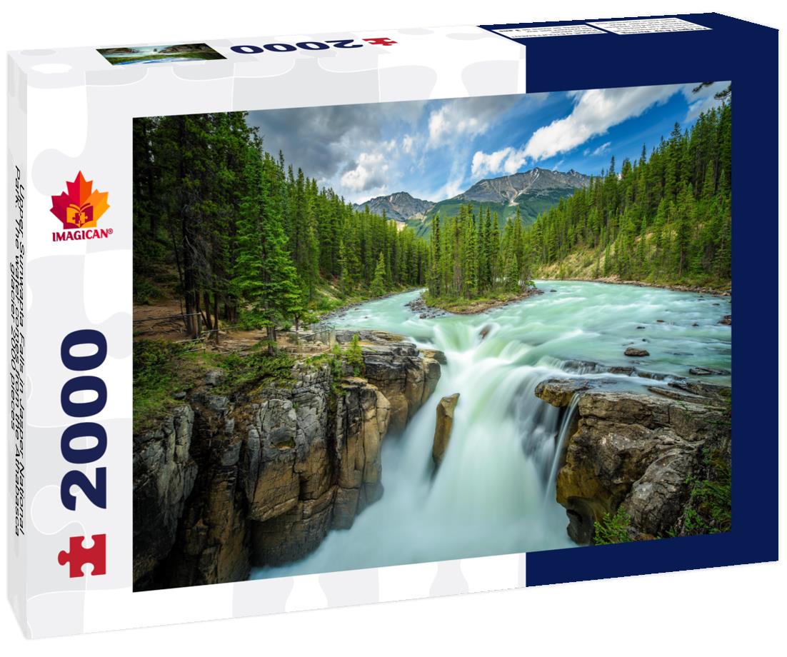 Upper Sunwapta Falls in Jasper National Park. The water comes from the Athabasca glacier 2000pc Puzzle