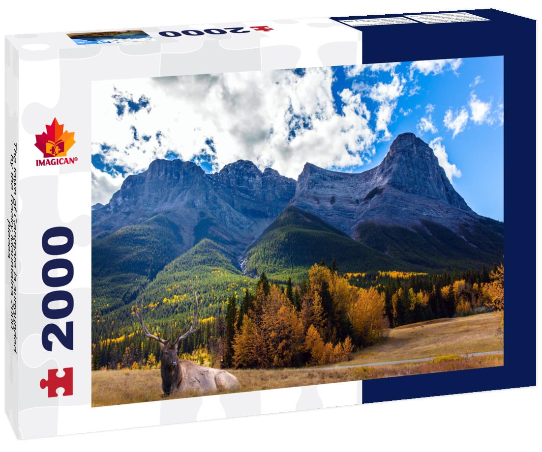 The town of Canmore is surrounded by the Rocky Mountains 2000pc Puzzle