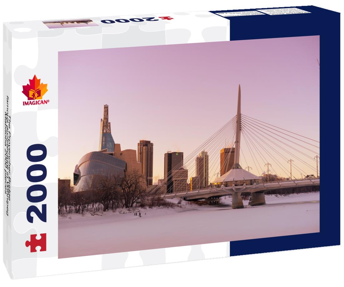 The Provencher Bridge, famous architecture in Winnipeg, Mabitoba 2000pc Puzzle