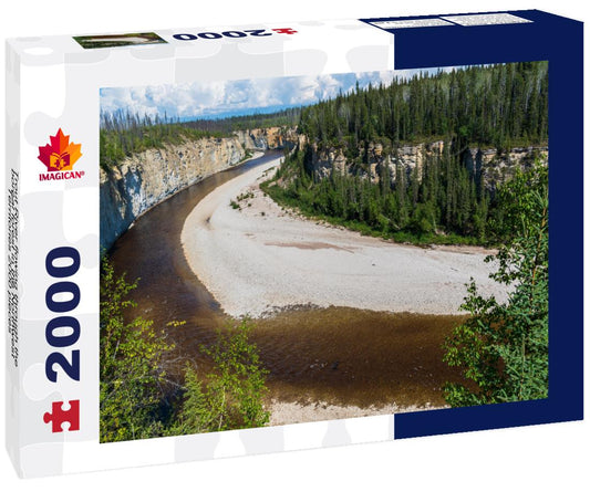 ImagiCan Jigsaw Puzzle Trout River flowing through the boreal forest in the Northwest Territories 2000 pieces
