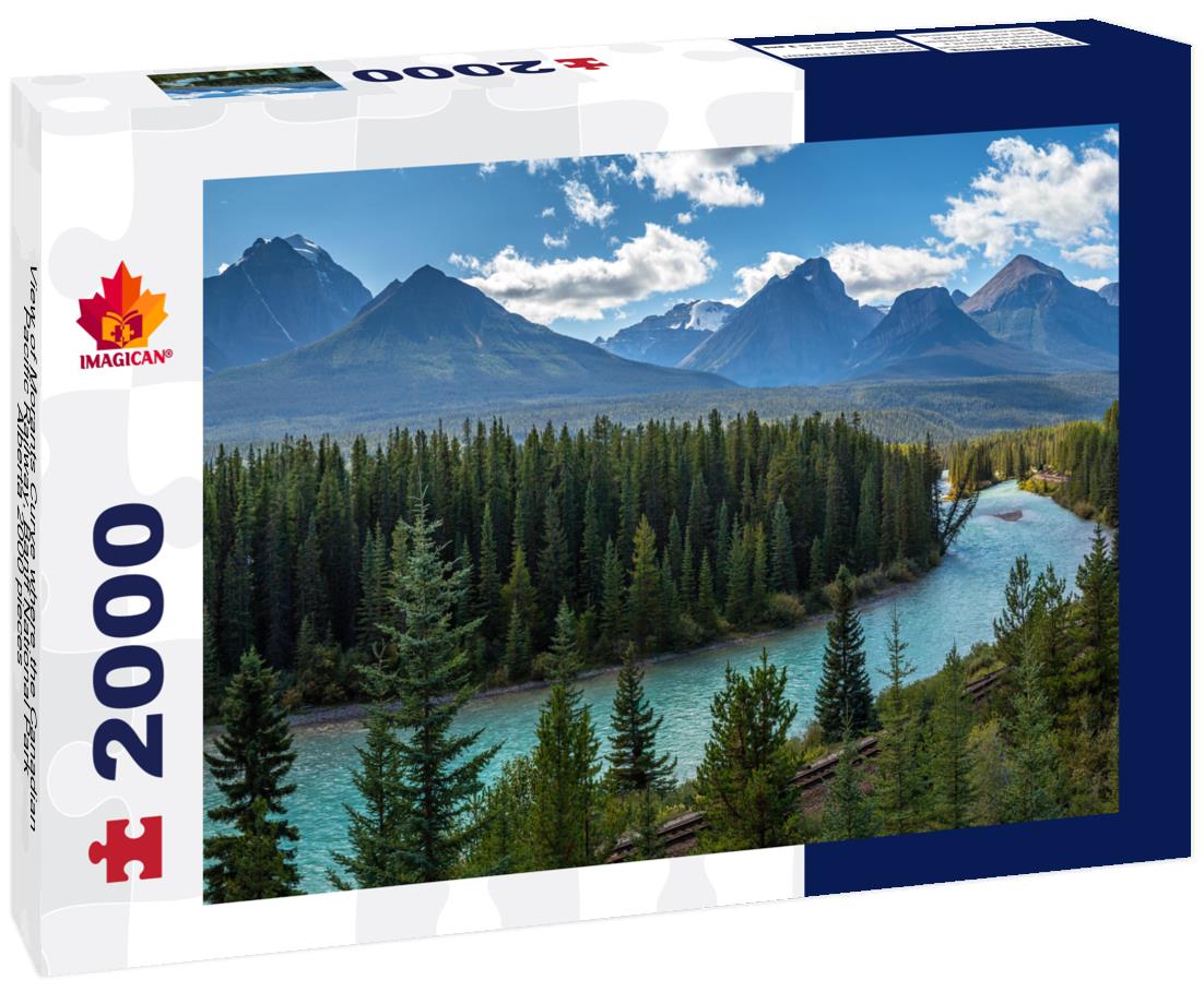 Morants Curve where the Canadian Pacific Railway, Banff National Park, Alberta 2000pc Puzzle