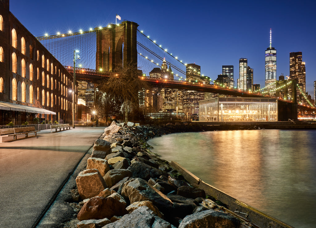 Manhattan / New York with Brroklyn Bridge