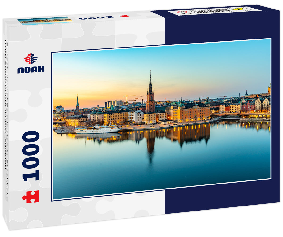 Sunset view of Gamla stan in Stockholm from Sodermalm island, Sweden