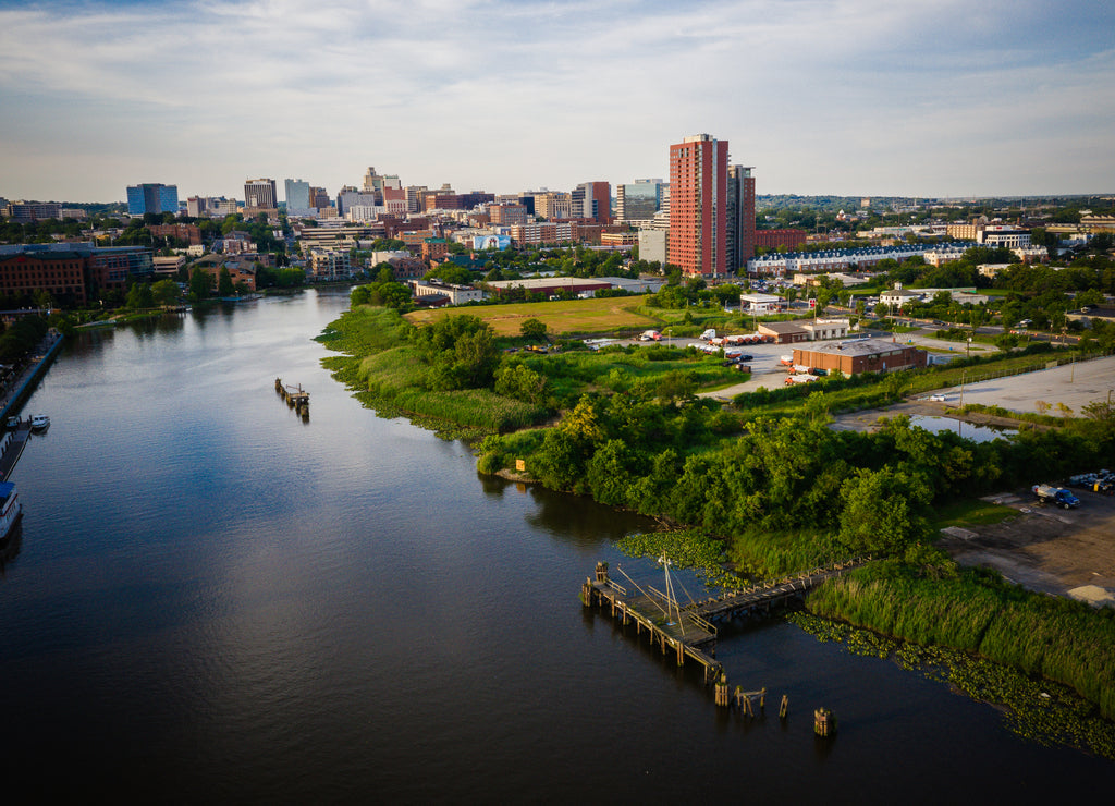 Aerial of Wilmington Delaware