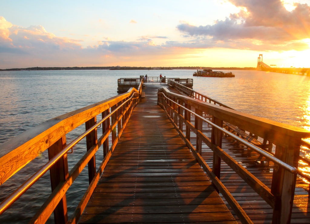 The Vans Zandt Pier in Newport, Rhode Island