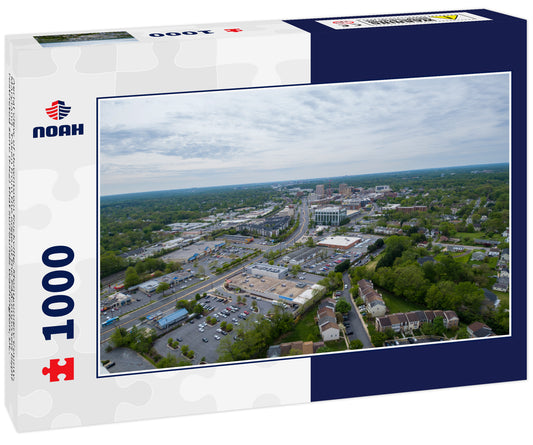 Aerial view of downtown Rockville, Montgomery County, Maryland. Taken from the edge of the FAA-imposed flight restricted zone (FRZ) that surrounds Washington, DC.