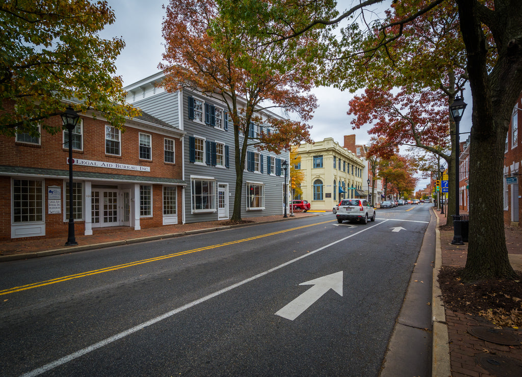 Washington Street, in downtown Easton, Maryland